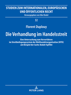 cover image of Die Verhandlung im Handelsstreit